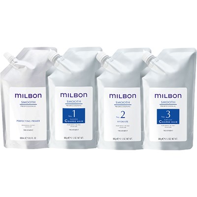 Milbon SMOOTH COARSE Single Professional Set 17 pc.