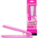 NICKA K Flatties Flat Iron - Pink 1/2 inch